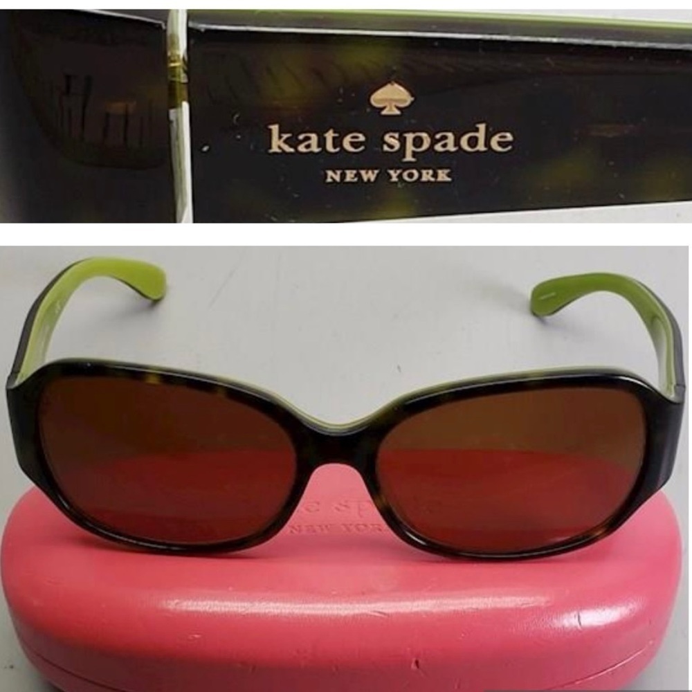 Kate Spade Sunglasses with Case Green/ Brown Prescription